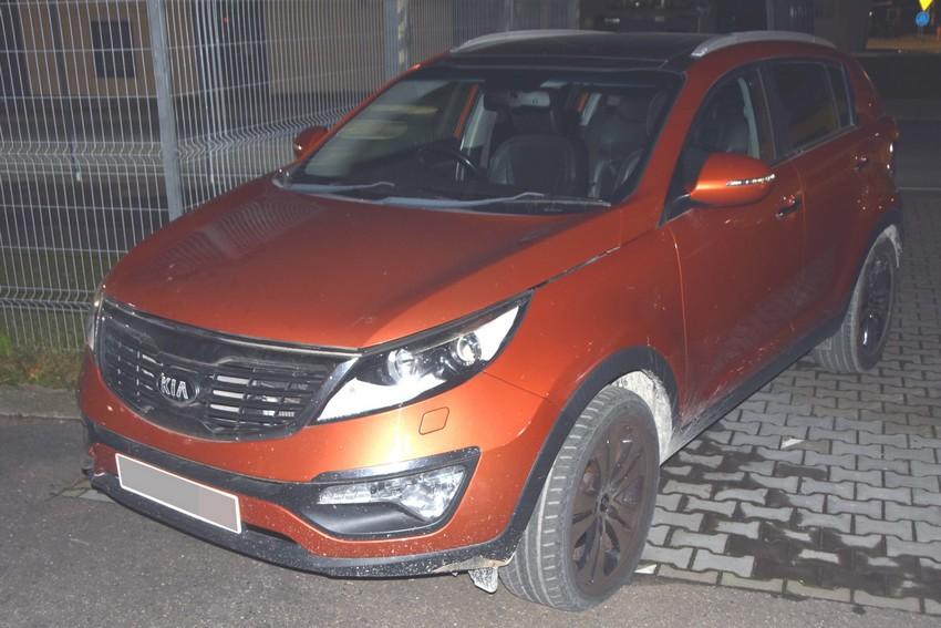 Skradziona w Wielkiej Brytanii Kia odzyskana przez Straż Graniczną