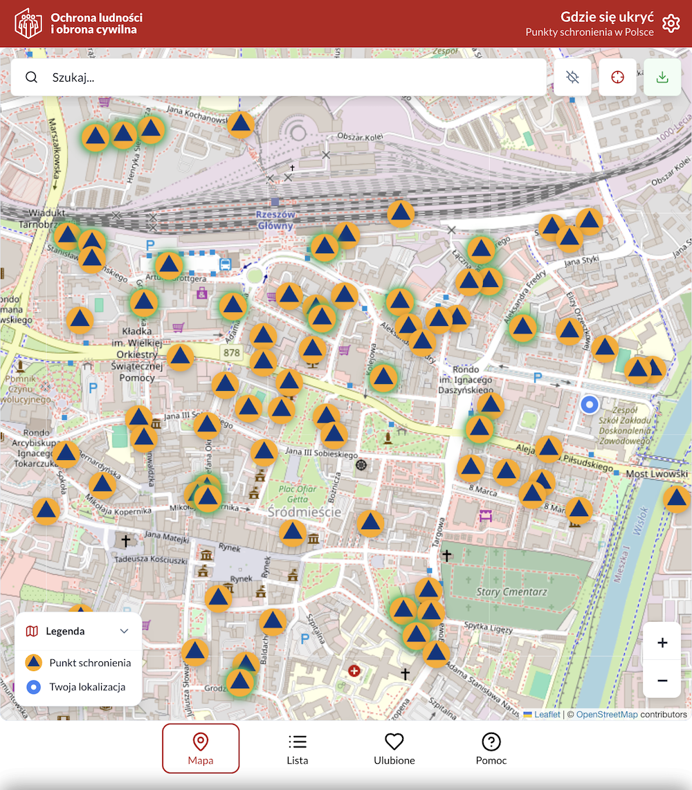 gdzie sie ukryc rzeszow