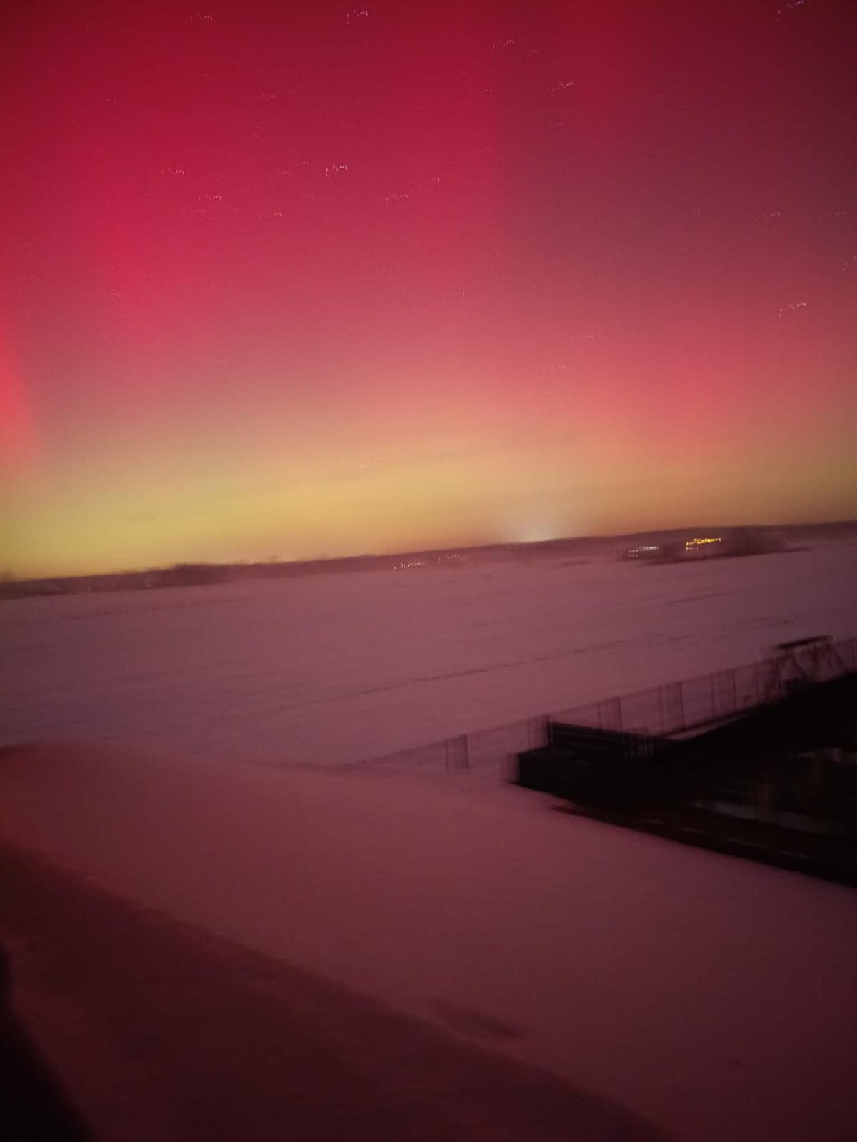 Zorza polarna nad Ropczycami