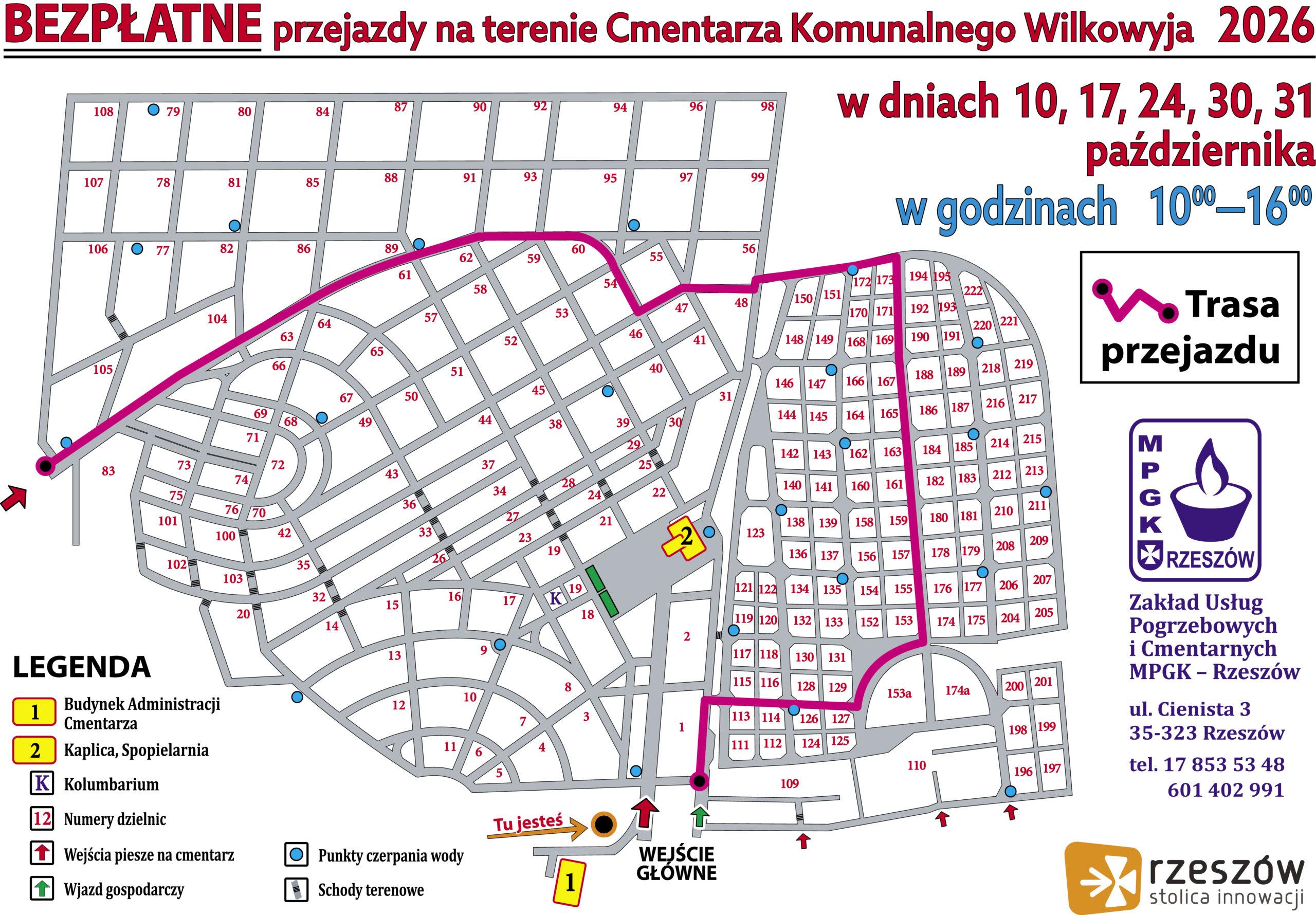 traansport na cmentarzu Wilkowyja