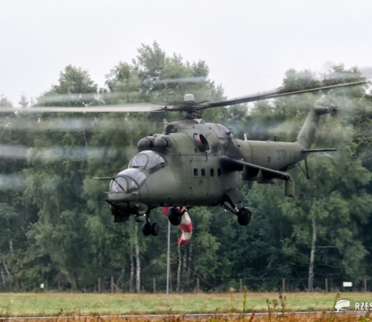 Bojowe śmigłowce Mi-24 w Bieszczadach. Zobaczcie zdjęcia