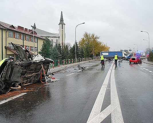Październik na podkarpackich drogach. Mniej zabitych i rannych