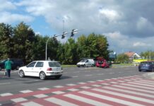 Wypadek w Rzeszowie z udziałem trzech volkswagenów
