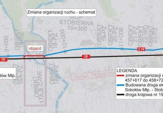 Uwaga, od wtorku zmiana organizacji ruchu na DK 19