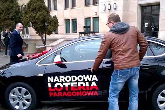Punkt informacyjny Narodowej Loterii Paragonowej w „Nowym Świecie” po raz piąty