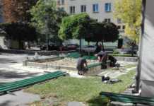 Plac zabaw przy ul. Ofiar Getta. Po naszej publikacji są pierwsze prace rewitalizacyjne