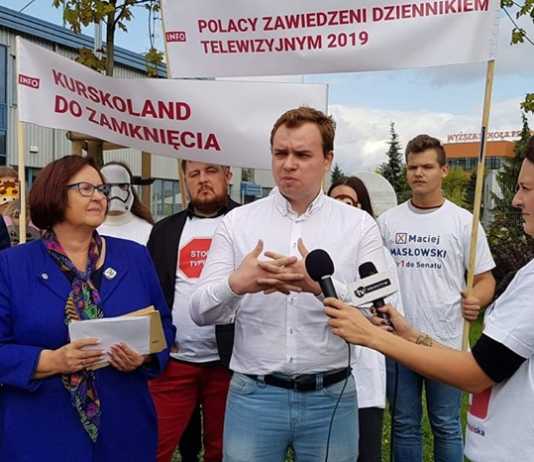 Kandydaci Koalicji Obywatelskiej i Maciej Masłowski w obronie niezależnego dziennikarstwa