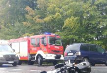 Zderzenie harleya z seatem na DK 9 pod Rzeszowem. Dwie osoby w szpitalu