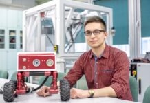 Student Politechniki Rzeszowskiej opracował prototyp robota dla straży pożarnej