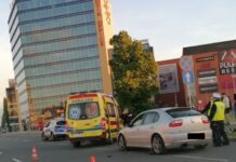 Wieczorny wypadek w Rzeszowie. Kierowca seata potrącił hulajnogistę
