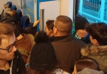 Przepełniony pociąg Polregio z Rzeszowa do Stalowej Woli. “Gorzej jak bydlęta”