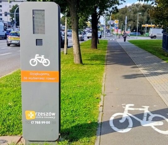 Awaria totemu rowerowego. Przestał liczyć rzeszowskich rowerzystów