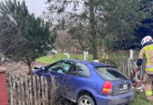 Świeżo upieczona kierująca 18-latka wjechała w ogrodzenie