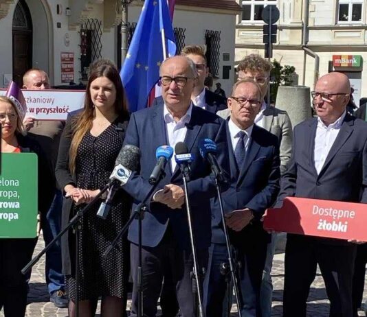 Eurowybory 2024. Czarzasty w Rzeszowie: jesteśmy za jak największą integracją UE