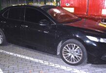 Zatrzymany pojazd (Toyota- PSG w Medyce)