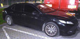 Zatrzymany pojazd (Toyota- PSG w Medyce)