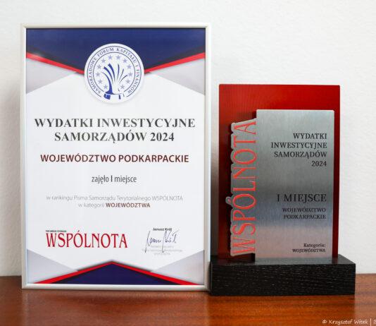 Podkarpackie nagrodzone podczas Gali Inwestorów Samorządowych
