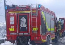 Strażak odnalazł zaginioną kobietę. Przebywała na terenie kopalni pozar-dym-hermanowa-woz-strazacki