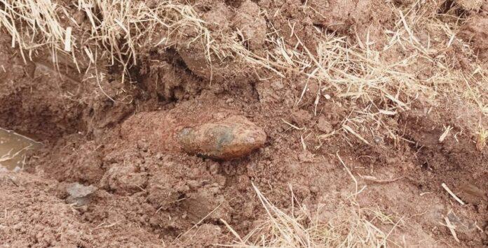 pocisk z czasów IIWW KPP w Lubaczowie