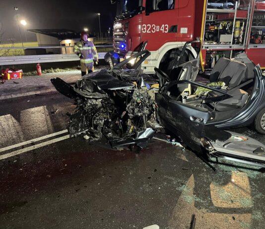 Dramatyczny wypadek na wiadukcie. Przyczyną zdarzenia… dzik wypadek-dzik