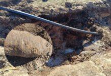 Bomba lotnicza ważąca 250 kilogramów odkryta niedaleko granicy z Ukrainą