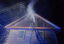 Pożar drewnianego domu w Rzeszowie. Nocna akcja strażaków