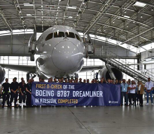 Jasionka w lotniczej ekstraklasie. Pierwszy przegląd D-check Dreamlinera LOT-u zakończony!
