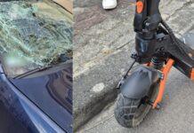 Podkarpacie: Pijany 14-latek wjechał hulajnogą w Skodę