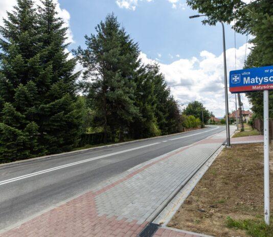 300 metrów bezpieczeństwa z RBO. Nowy chodnik na Matysowskiej już gotowy