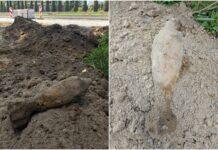 Niebezpieczne odkrycie z czasów wojny. Remont drogi zakłócony przez granaty moździerzowe