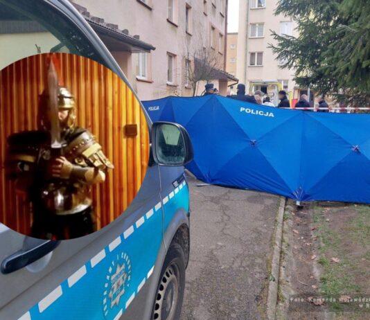 Wstrząsające wyniki sekcji zwłok po tragedii w Sanoku. Matka zginęła od ciosów mieczem, syn od kul