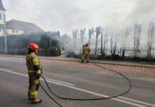 Pożar cmentarza parafialnego w Kidałowicach