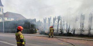 Pożar cmentarza parafialnego w Kidałowicach