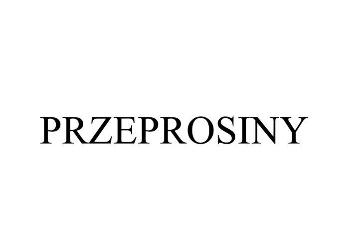 Przeprosiny