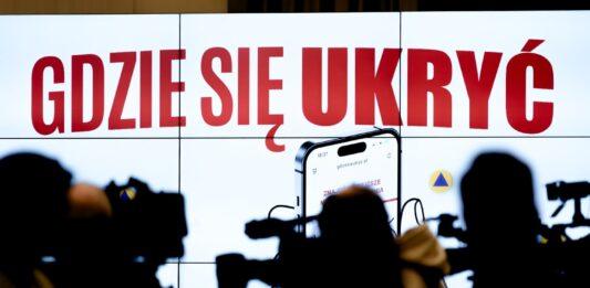 aplikacja gdzie się ukryć konferencja prasowa