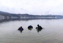 szkolenie strażaków-nurków na Solinie