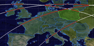 chiński satelita nad polską, bieszdami