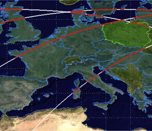 chiński satelita nad polską, bieszdami