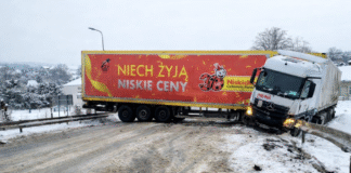 zderzenie tir dostawczak rymanów
