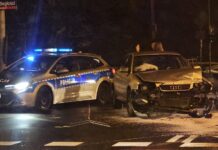 Nocne zderzenie na ważnej drodze w Rzeszowie. Kraksa w ciągu Alei Niepodległości Kolizja na skrzyżowaniu ul. Mieszka I i Al. Niepodległości w Rzeszowie