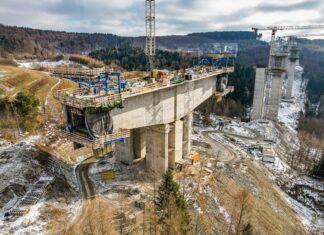 Zdjęcia: GDDKiA, S19 Babica - Jawornik; wykonano już 78 proc. prac mostowych