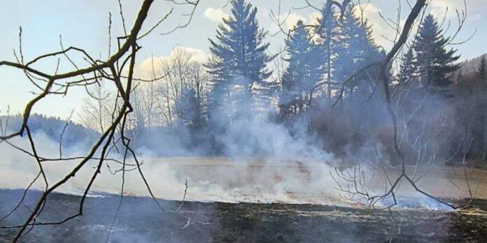 KPP Lesko pożar a pożar bystre
