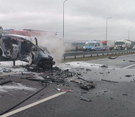 Wypadek śmiertelny na S19 – samochód jechał pod prąd! Doniesienia o poszkodowanym bokserze z Podkarpacia wypadek s19