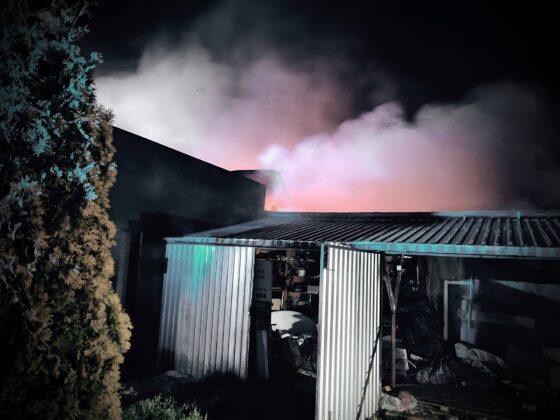 pożar w Nienad&oacute;wce