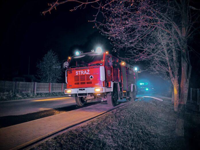 pożar w Nienadówce