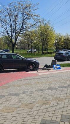 kolizja na rondzie Rzesz&oacute;w