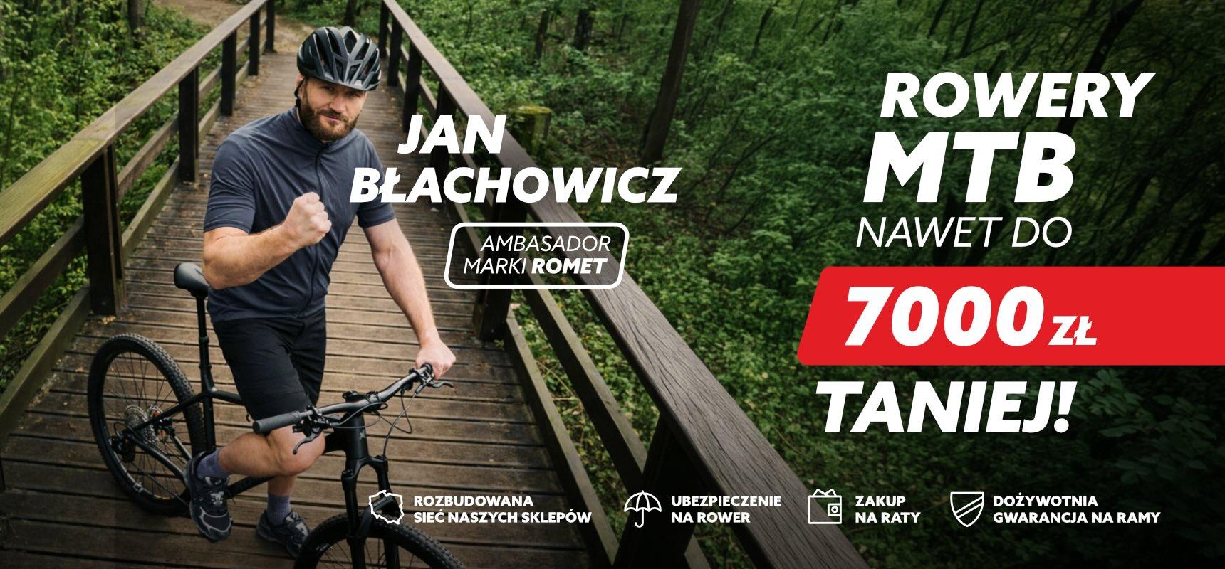 Jan Błachowicz poleca rowery kultowej marki ROMET. Wybrane modele nawet do -50% taniej w sklepie ROMET w Rzeszowie Jan Błachowicz