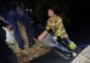Mężczyzna tonął – policjanci go słyszeli, ale nie mogli znaleźć w ciemnościach tonący solina