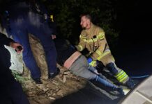 Mężczyzna tonął – policjanci go słyszeli, ale nie mogli znaleźć w ciemnościach tonący solina
