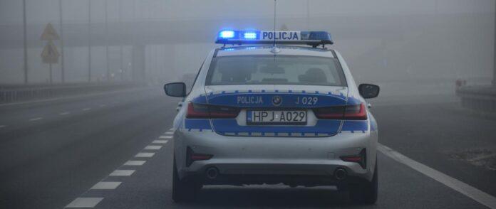 autostrada a4, samochód policyjny